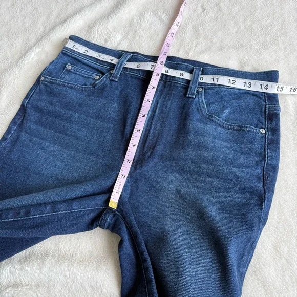 Frank & Eileen NWOT Everyday Cork Rinse Blue Cropped Raw Jeans 27 - Picture 6 of 10
